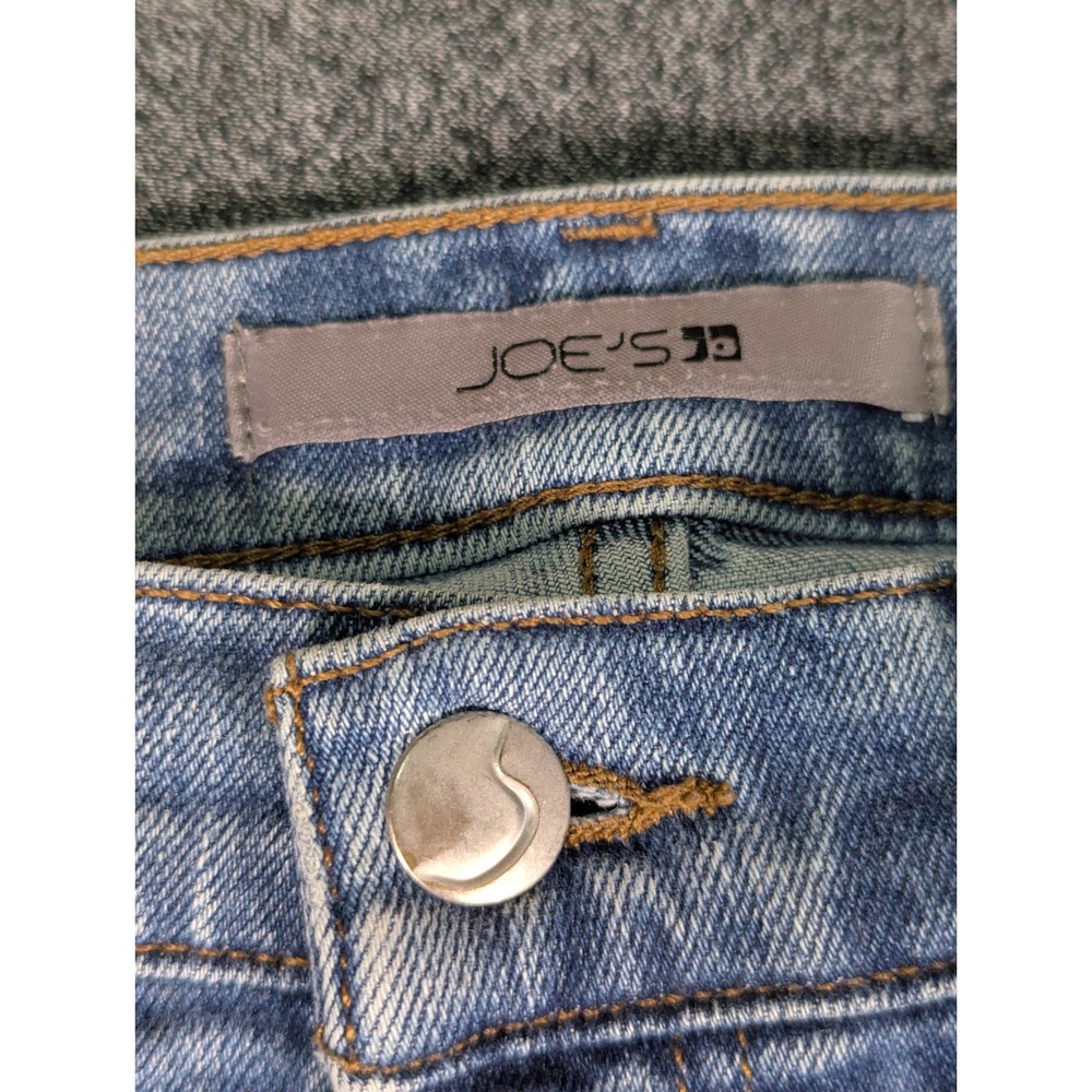 Joes Jeans High Rise Straight Ankle Distressed Light Wash Denim W27 - Picture 2 of 8